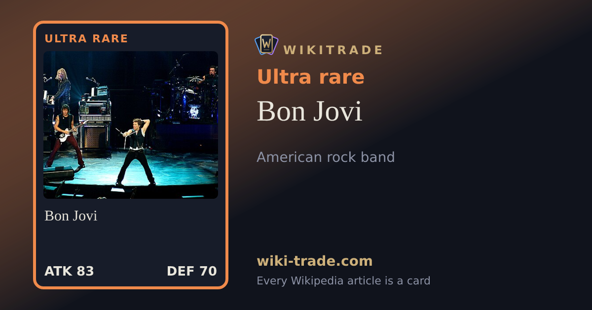 Bon Jovi — Ultra rare card