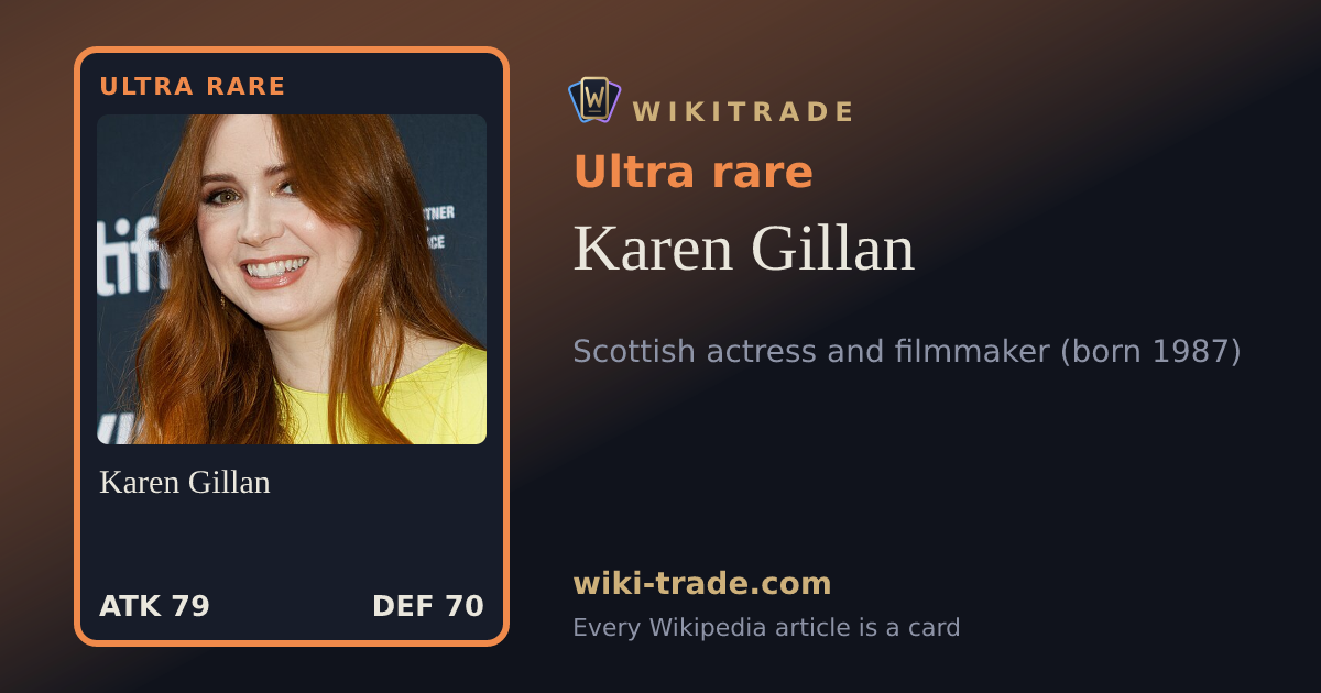 Karen Gillan — Ultra rare card