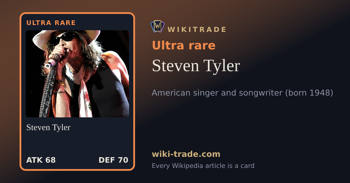 Steven Tyler — Ultra rare card