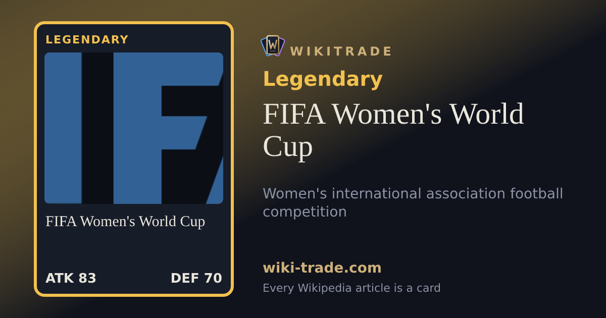 FIFA Women's World Cup — Legendary card