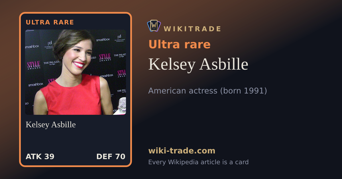 Kelsey Asbille — Ultra rare card