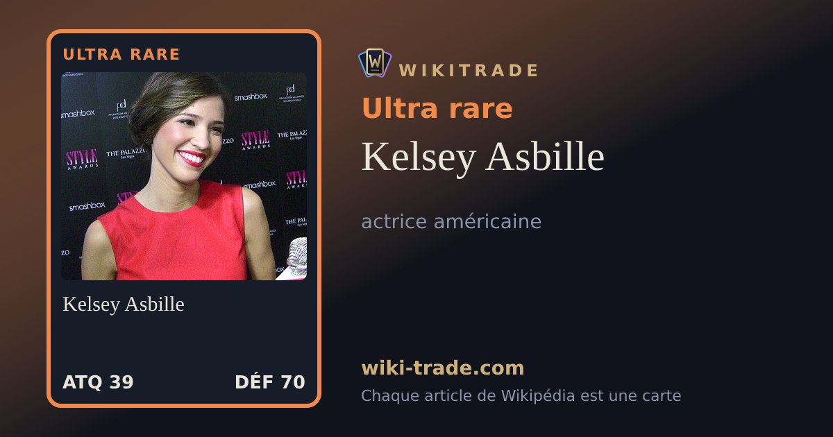 Kelsey Asbille — carte Ultra rare