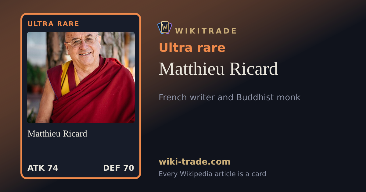Matthieu Ricard — Ultra rare card