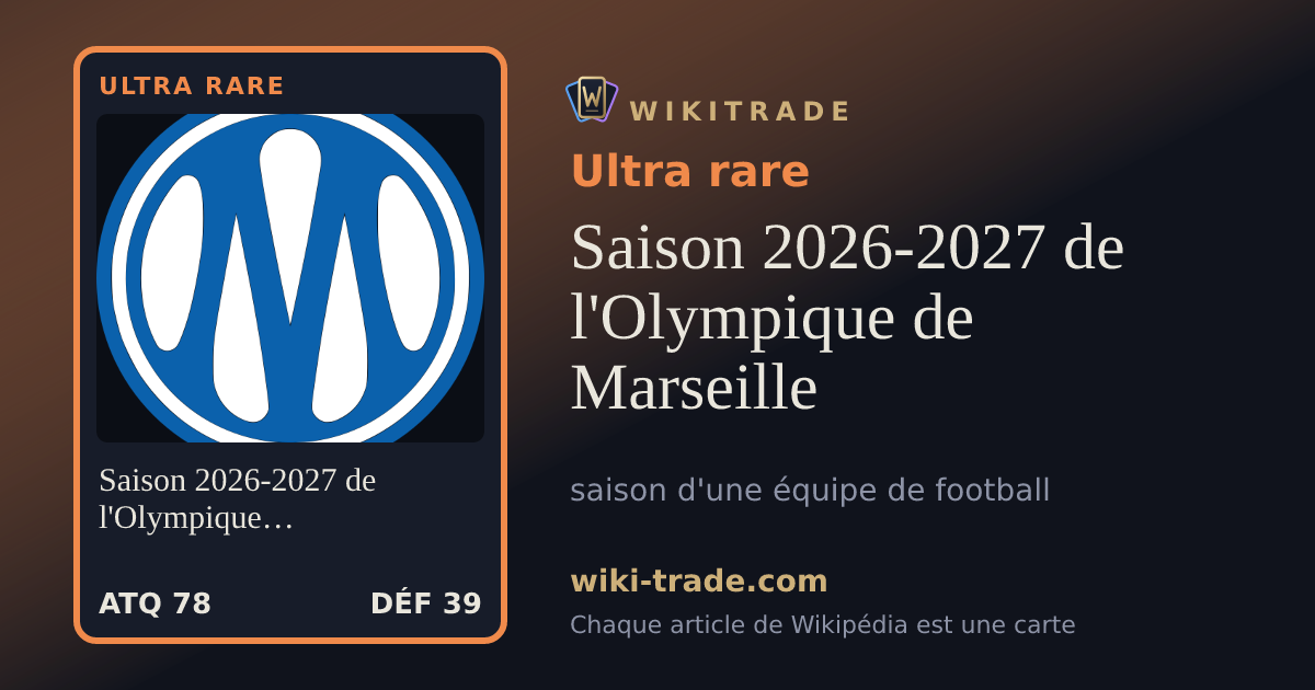 Saison 2026-2027 de l'Olympique de Marseille — carte Ultra rare