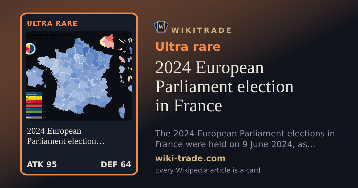 2024 European Parliament election in France — Ultra rare card