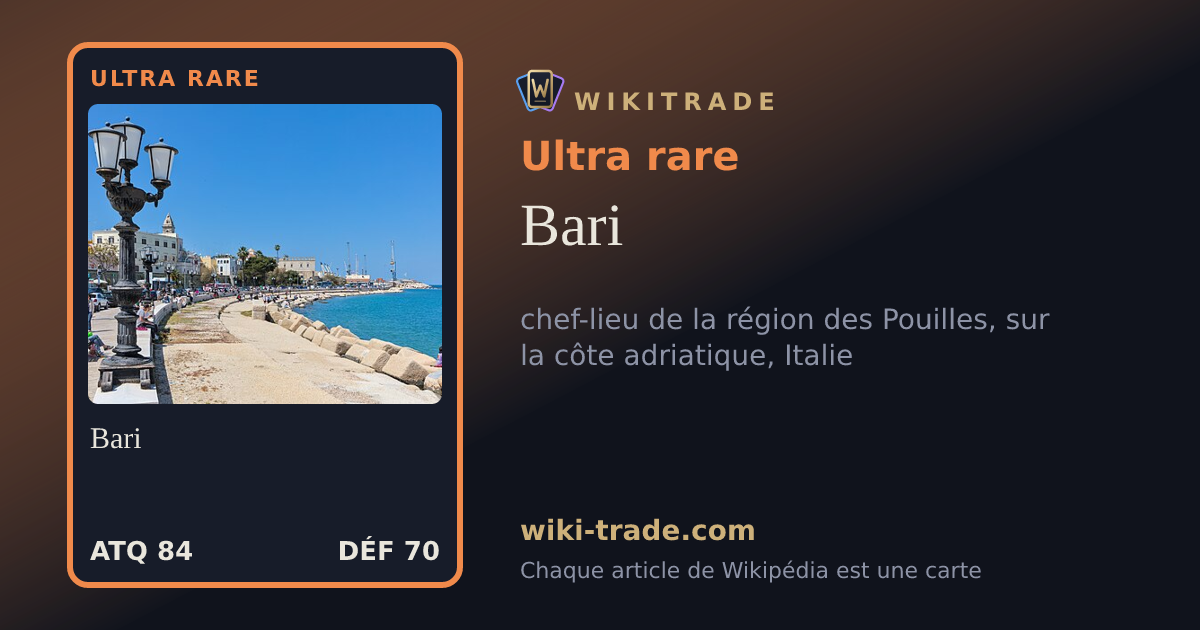 Bari — carte Ultra rare