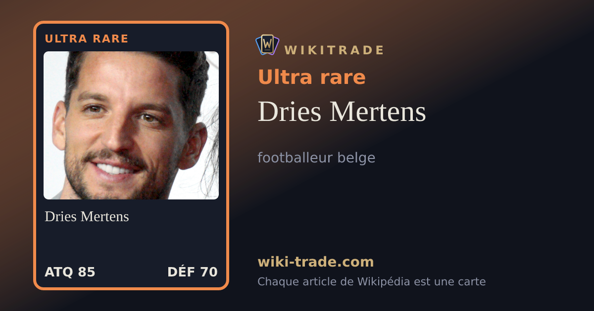 Dries Mertens — carte Ultra rare