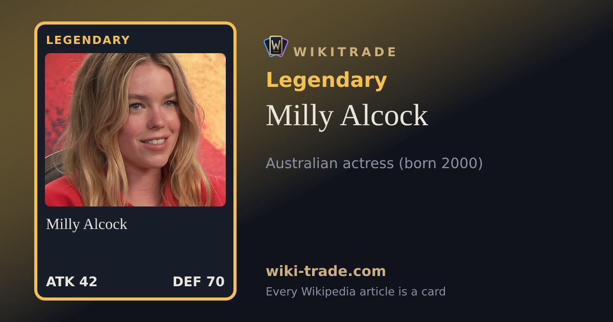 Milly Alcock — Legendary card