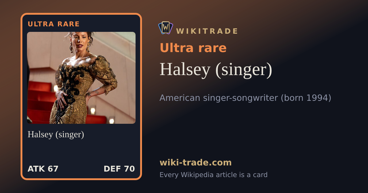 Halsey (singer) — Ultra rare card