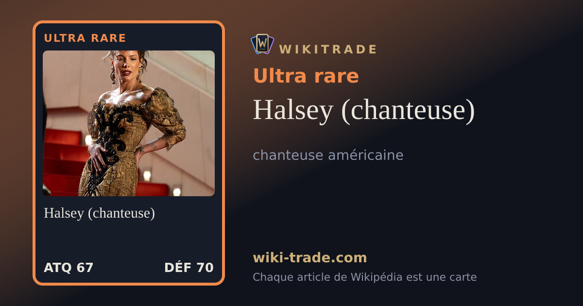 Halsey (chanteuse) — carte Ultra rare