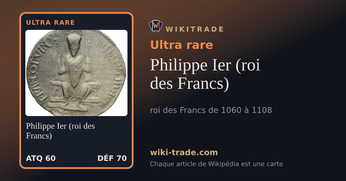 Philippe Ier (roi des Francs) — carte Ultra rare