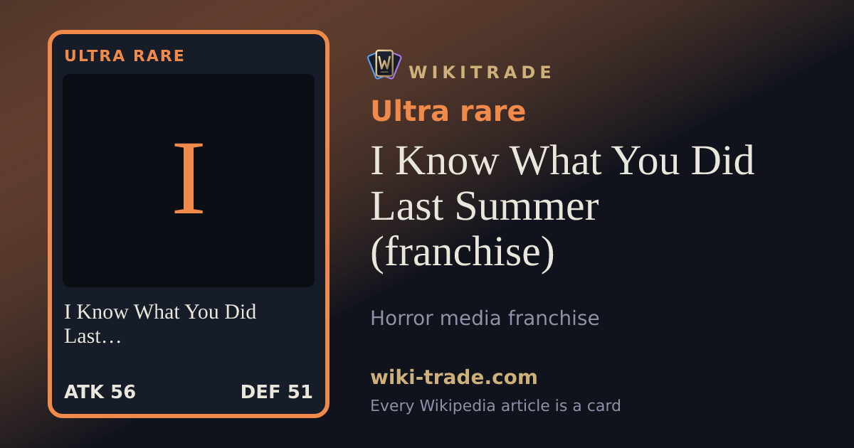I Know What You Did Last Summer (franchise) — Ultra rare card