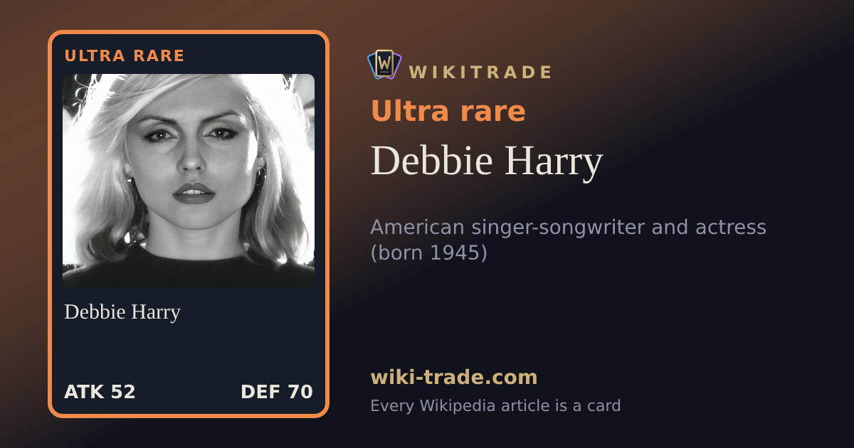 Debbie Harry — Ultra rare card