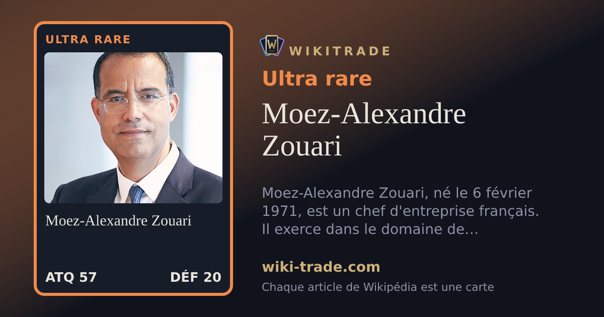 Moez-Alexandre Zouari — carte Ultra rare