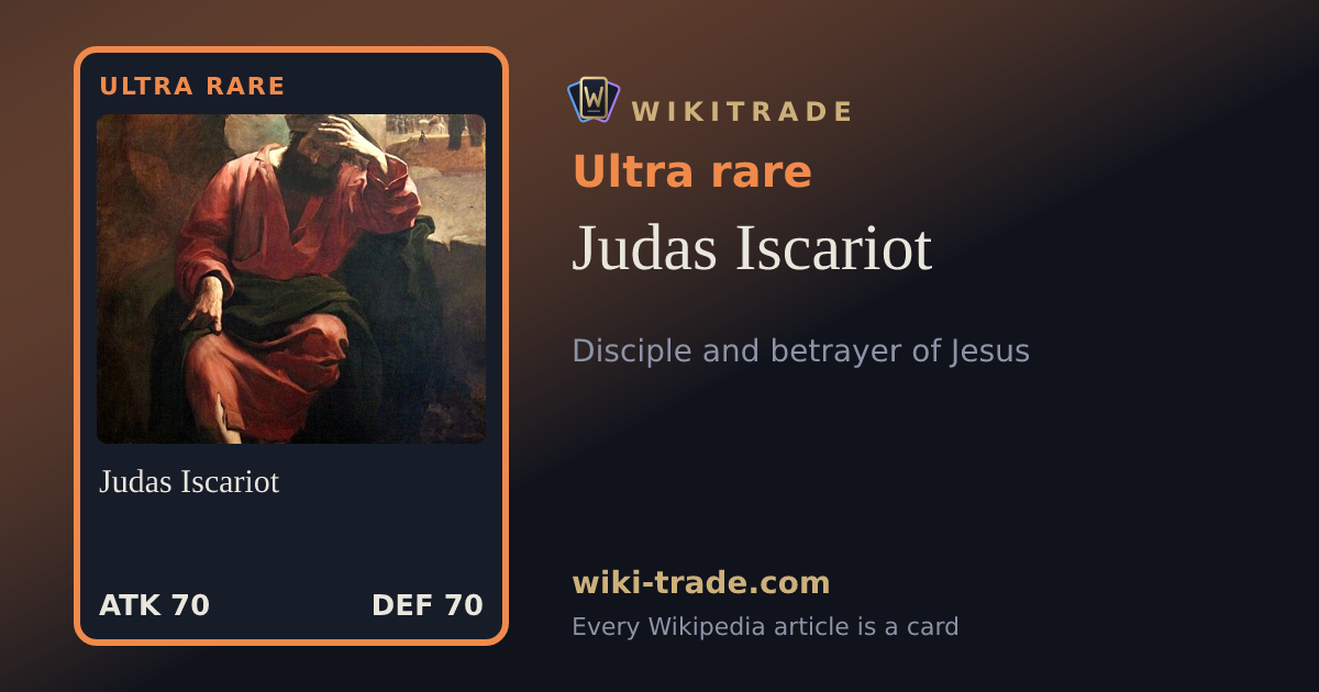 Judas Iscariot — Ultra rare card