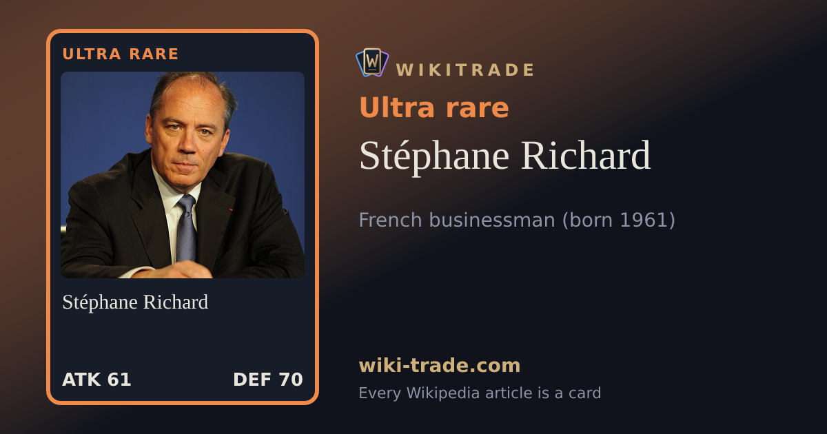 Stéphane Richard — Ultra rare card