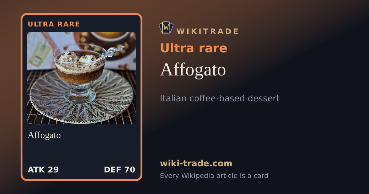 Affogato — Ultra rare card
