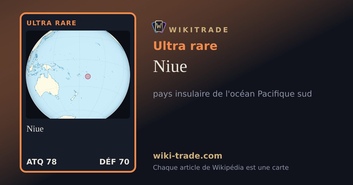 Niue — carte Ultra rare