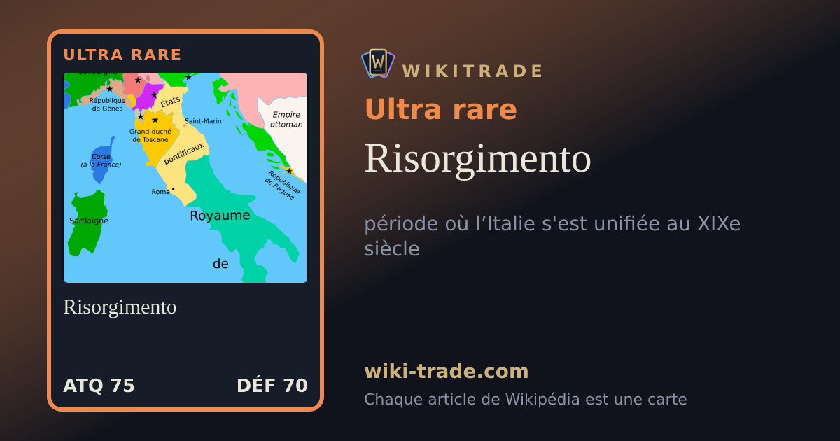 Risorgimento — carte Ultra rare