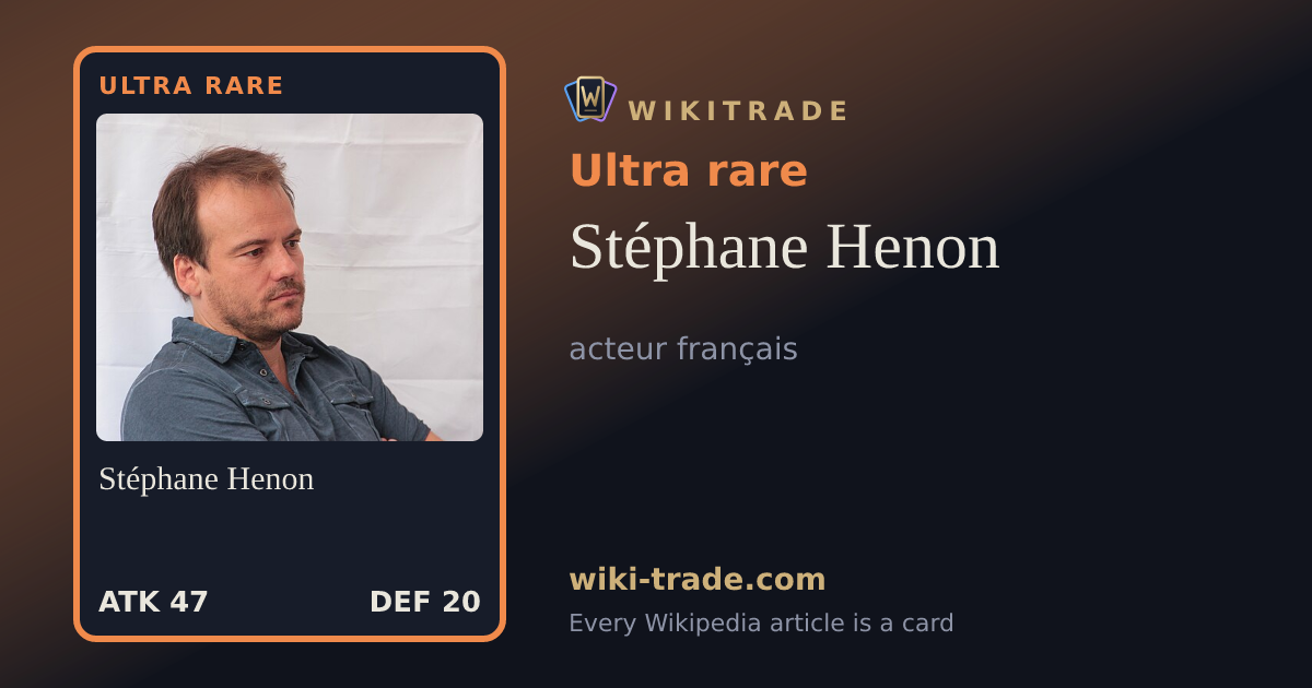 Stéphane Henon — Ultra rare card
