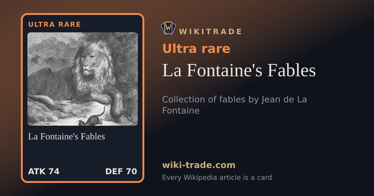 La Fontaine's Fables — Ultra rare card