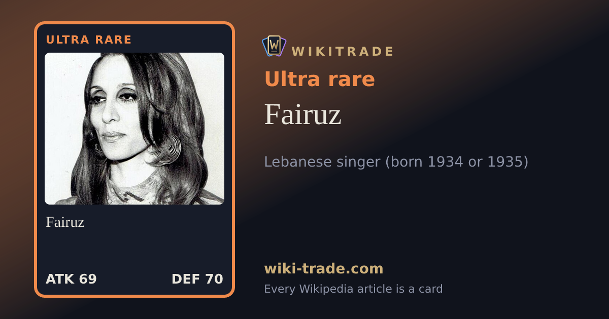 Fairuz — Ultra rare card