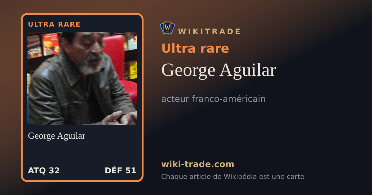 George Aguilar — carte Ultra rare