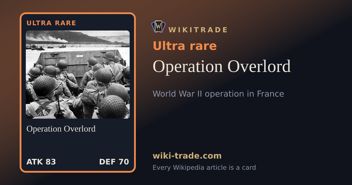 Operation Overlord — Ultra rare card