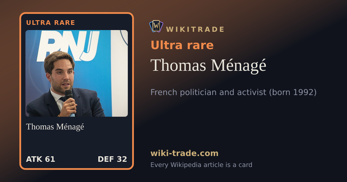 Thomas Ménagé — Ultra rare card