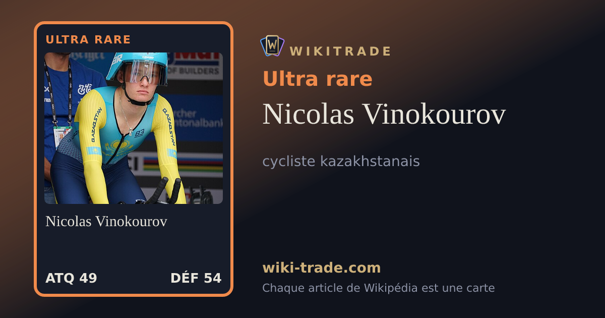 Nicolas Vinokourov — carte Ultra rare