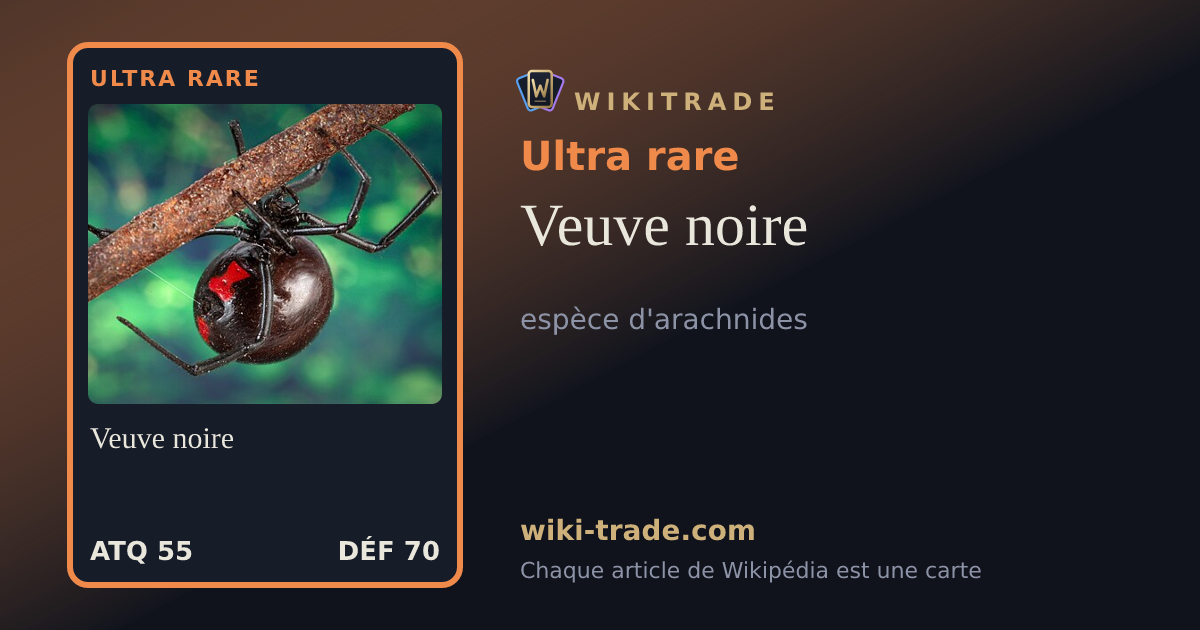 Veuve noire — carte Ultra rare