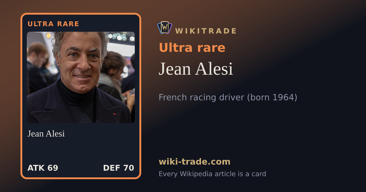 Jean Alesi — Ultra rare card