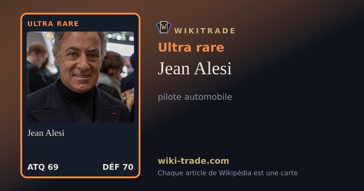 Jean Alesi — carte Ultra rare