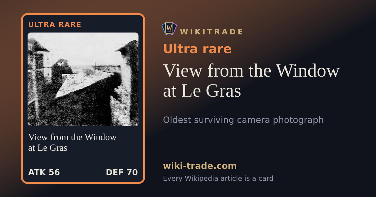 View from the Window at Le Gras — Ultra rare card