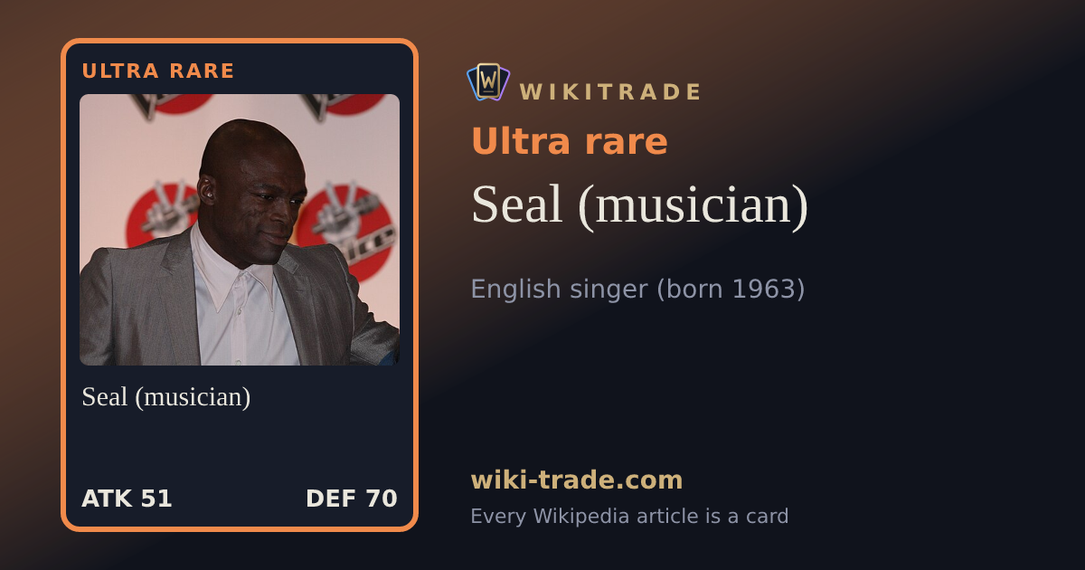 Seal (musician) — Ultra rare card