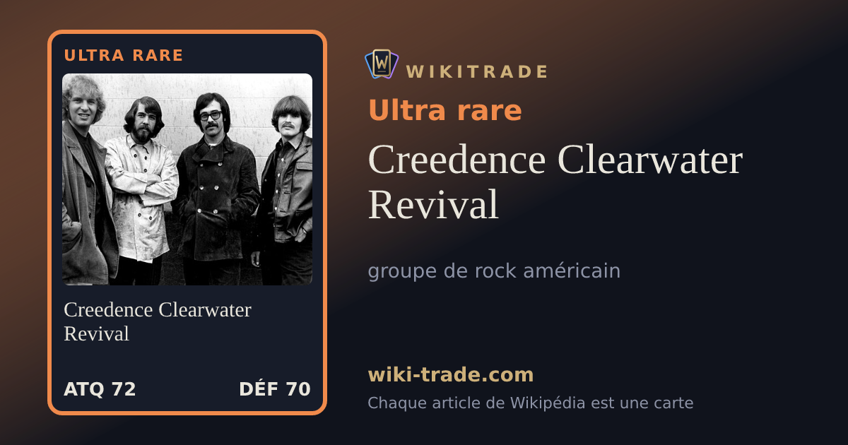 Creedence Clearwater Revival — carte Ultra rare