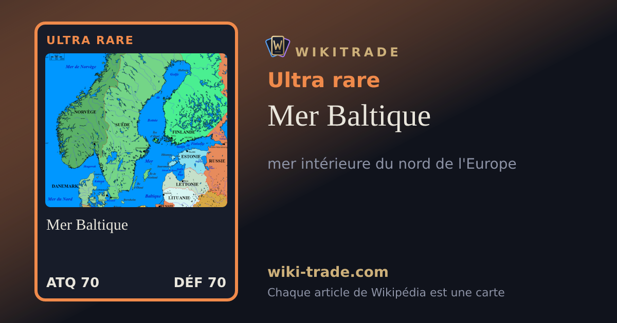 Mer Baltique — carte Ultra rare