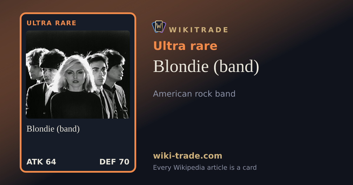 Blondie (band) — Ultra rare card