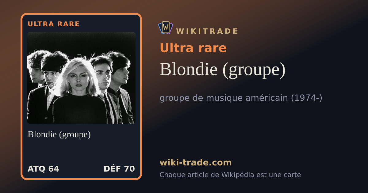 Blondie (groupe) — carte Ultra rare