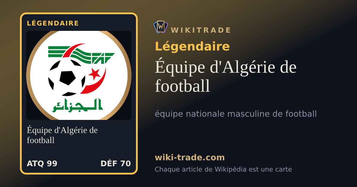Équipe d'Algérie de football — carte Légendaire