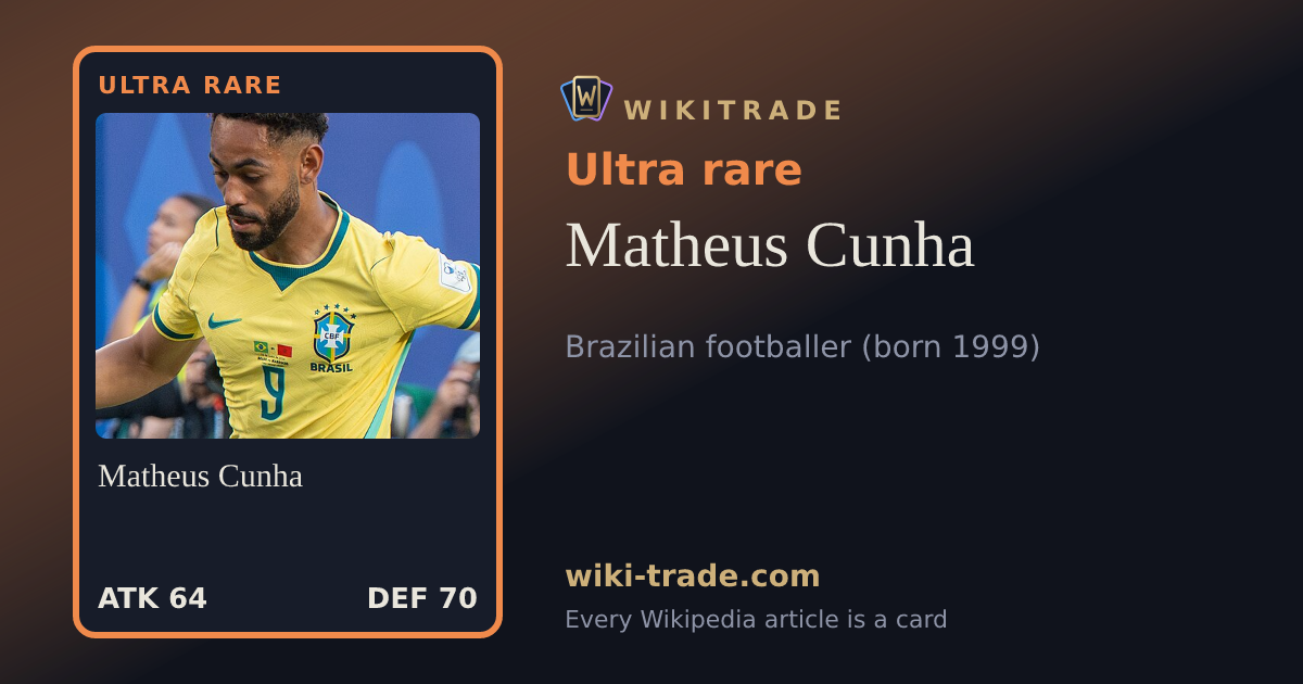 Matheus Cunha — Ultra rare card