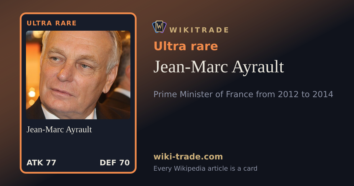 Jean-Marc Ayrault — Ultra rare card