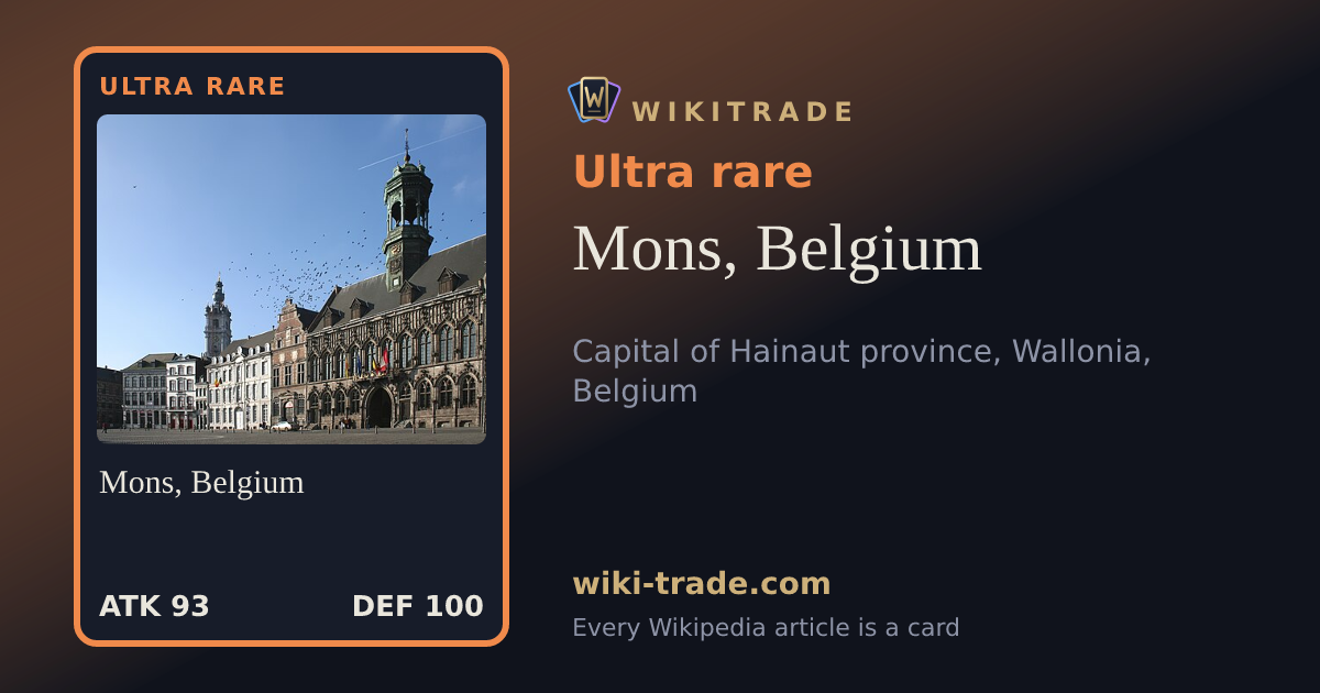 Mons, Belgium — Ultra rare card