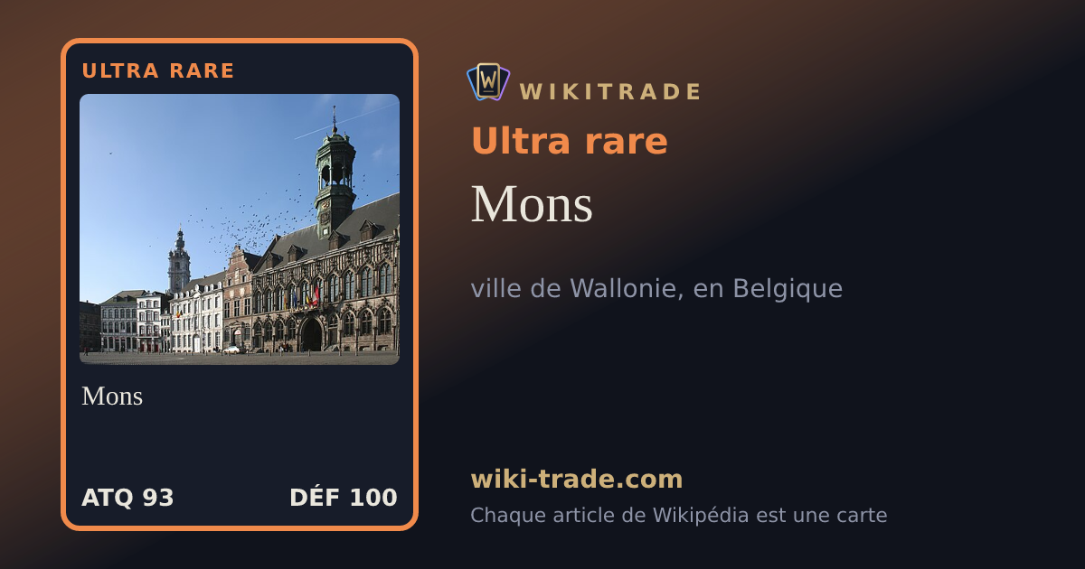 Mons — carte Ultra rare