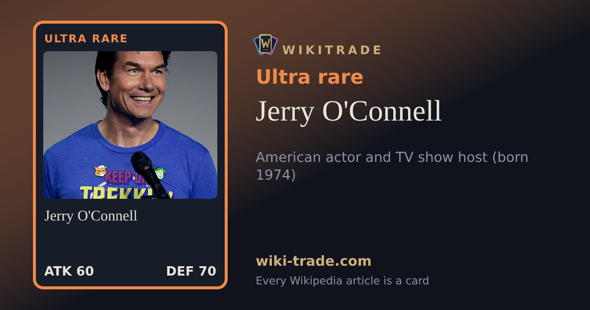 Jerry O'Connell — Ultra rare card
