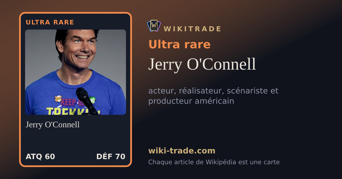 Jerry O'Connell — carte Ultra rare