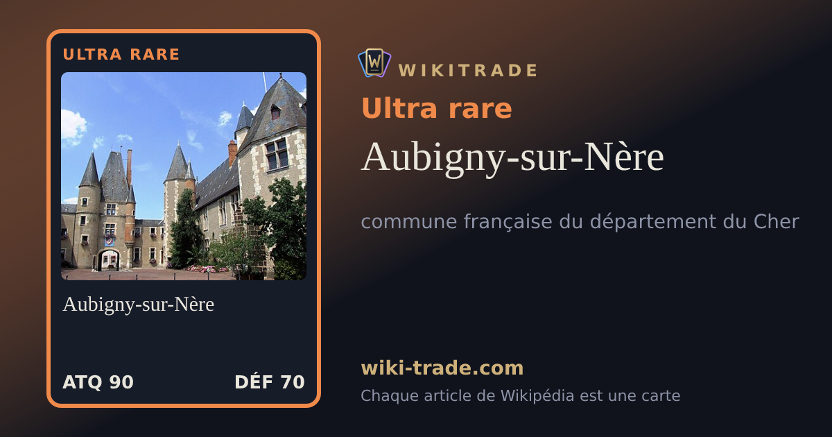 Aubigny-sur-Nère — carte Ultra rare