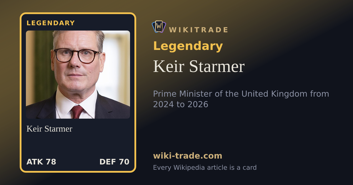 Keir Starmer — Legendary card