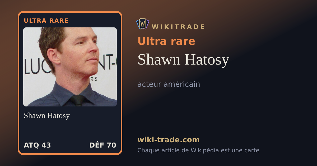 Shawn Hatosy — carte Ultra rare