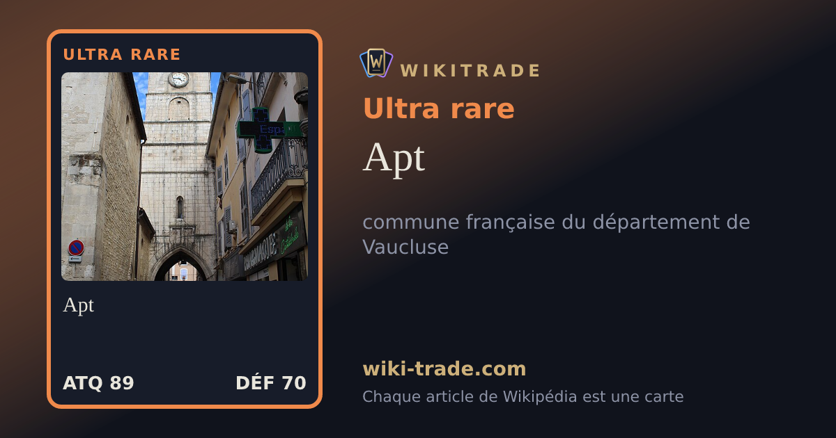 Apt — carte Ultra rare
